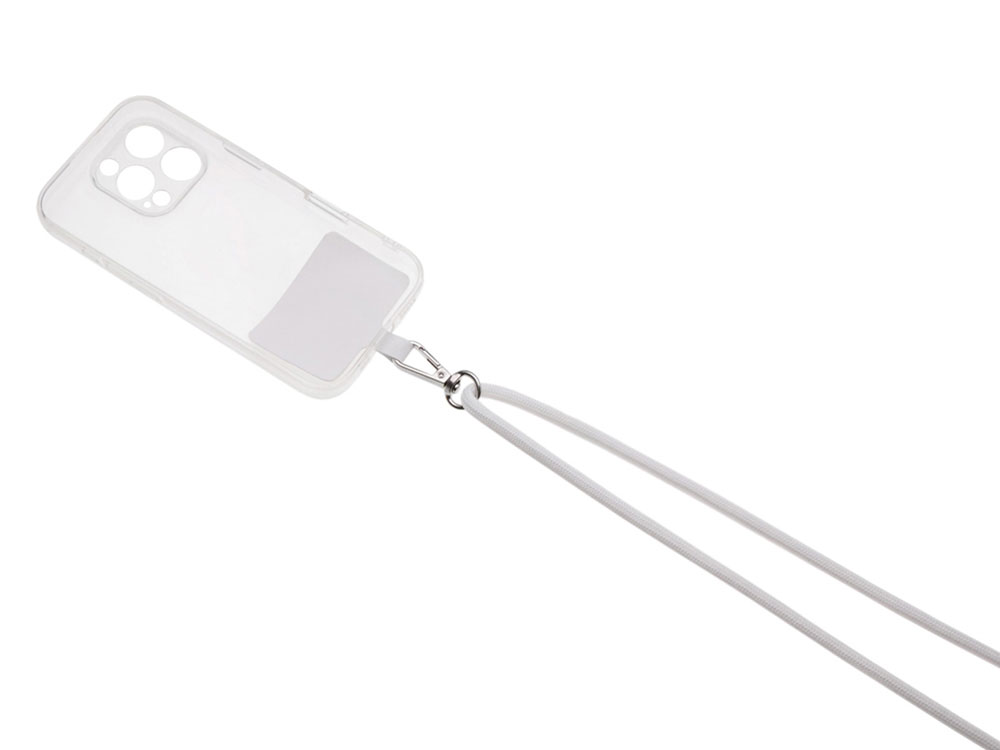 Ремешок на шею для телефона Риксо, белый Ремешок на шею для телефона Риксо, белый