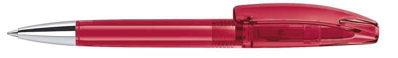 3253 Шариковая ручка Bridge Clear т.красный 201 с металлическим наконечником