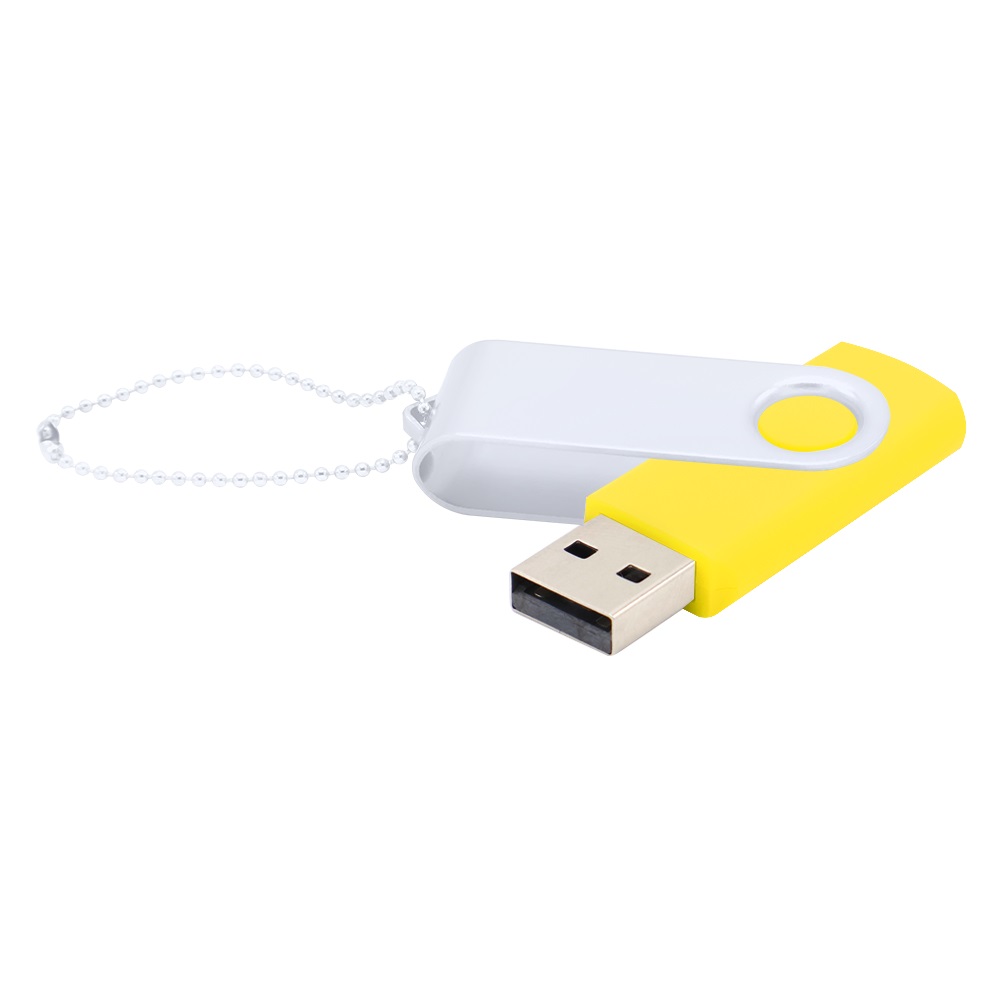 Флешка Designer To Go 2.0 USB 16Gb, желтый/белый Флешка Designer To Go 2.0 USB 16Gb, желтый/белый