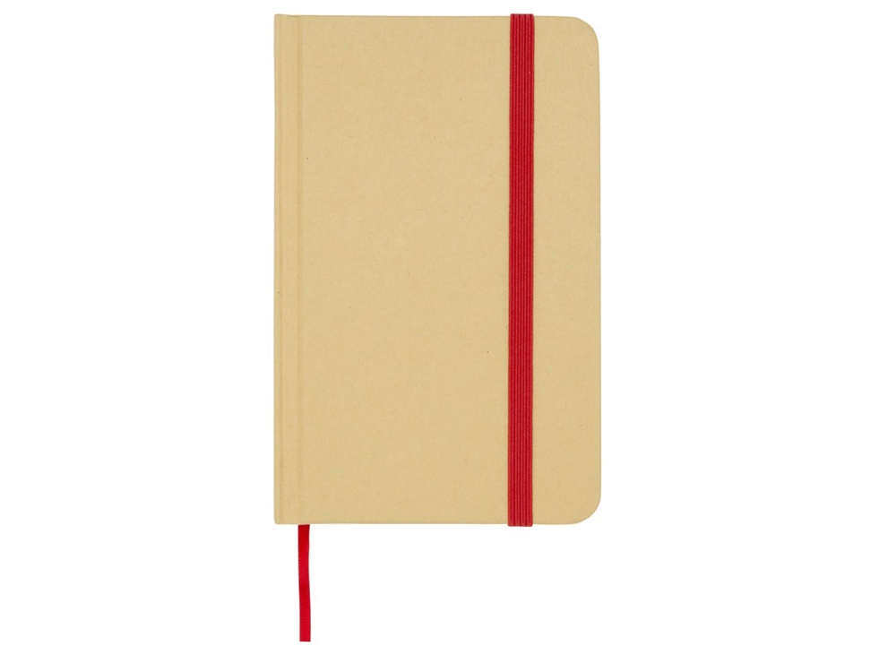 Reed блокнот формата А6 из переработанного материала в твердой обложке с простыми страницами - Красный