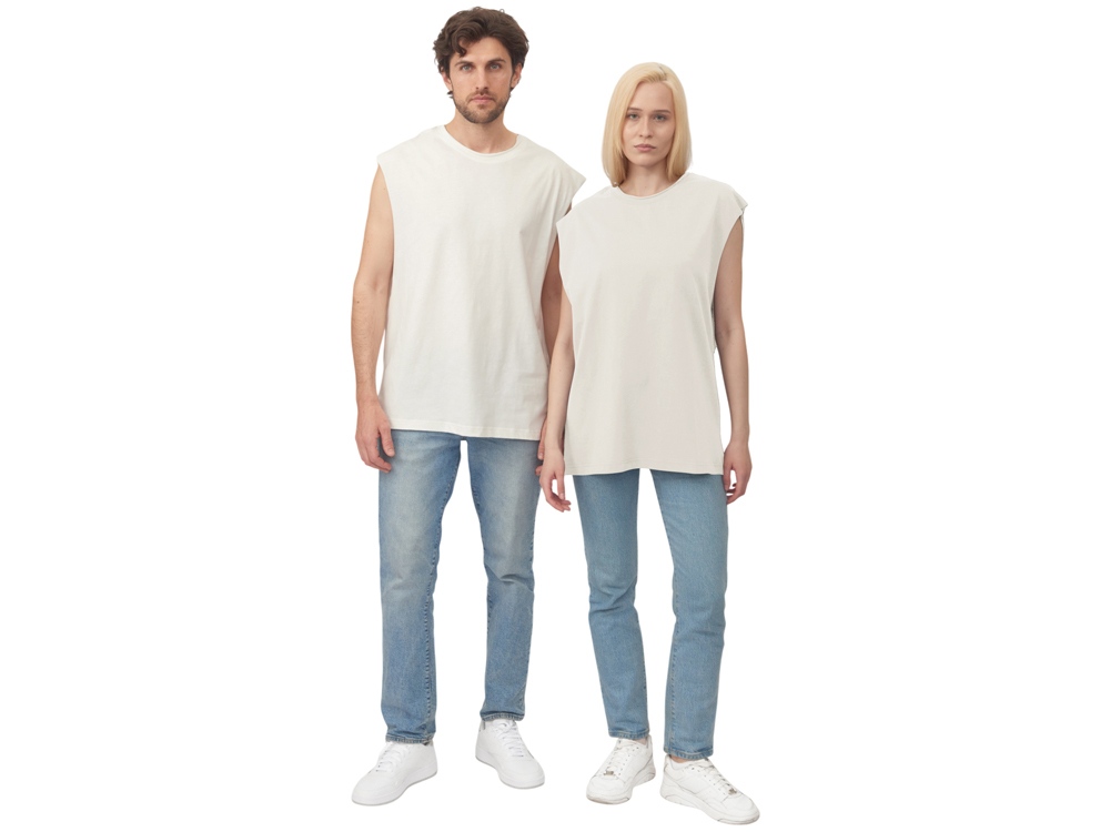 Майка оверсайз Berlin, унисекс, молочный