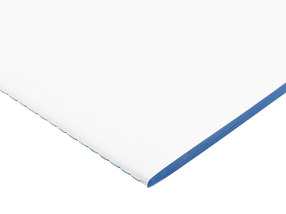 Бизнес-тетрадь А5 Pragmatic Contrast, 40 листов в клетку, белый с голубым срезом