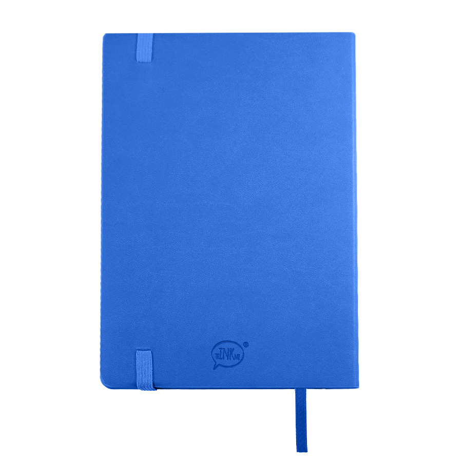 Бизнес-блокнот "RILY", формат А5,  синий ройал, блок в точку