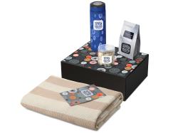 Подарочный набор Re:y. Warm с пледом, термосом и чаем