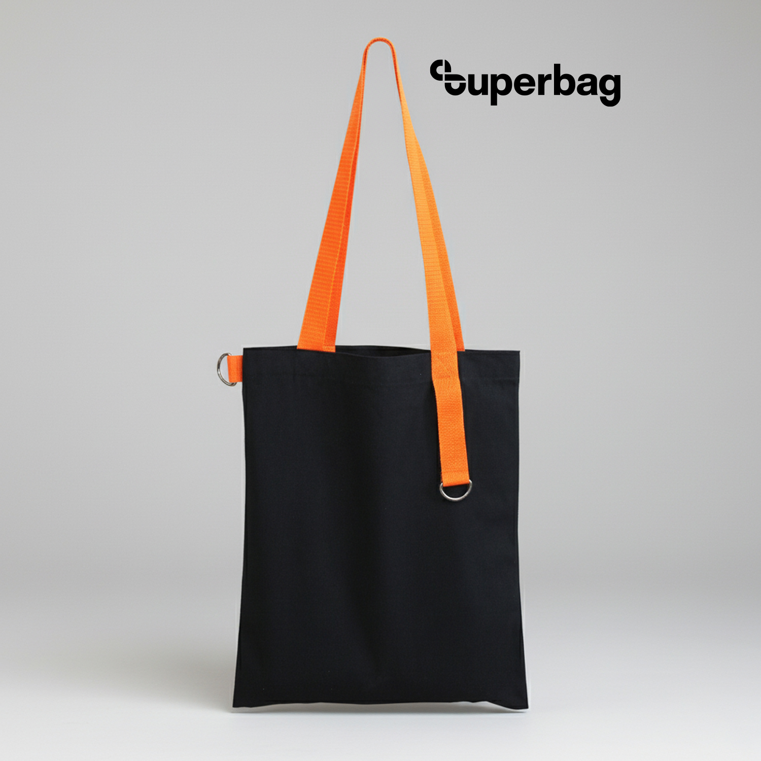 Шоппер Superbag black (чёрный с оранжевым) Шоппер Superbag black (чёрный с оранжевым)