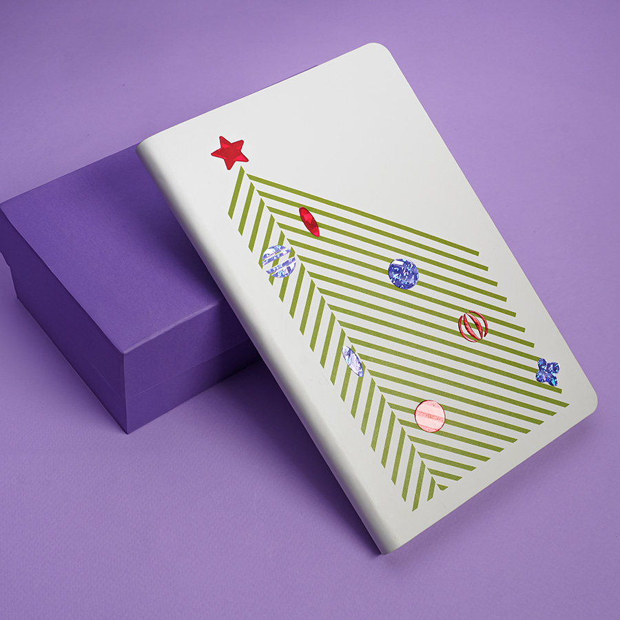 Бизнес-блокнот FUNKY SNOW, формат А5, блок в точку