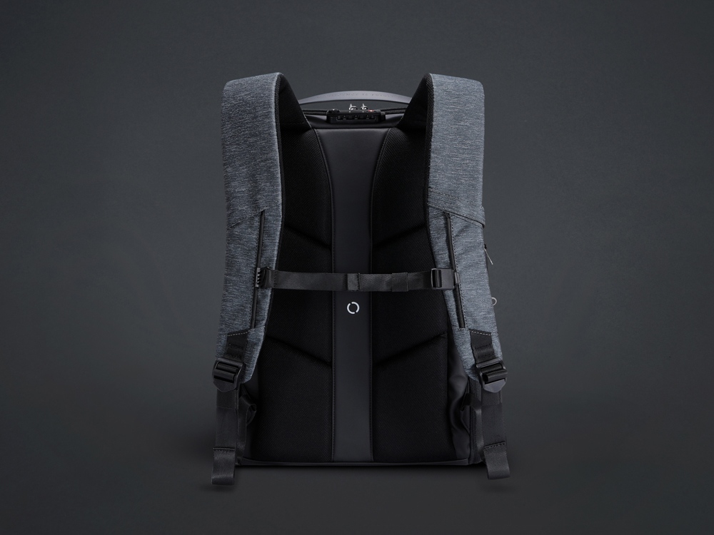 Антикражный рюкзак FlexPackPro для ноутбука 15.6, серый/черный Антикражный рюкзак FlexPackPro для ноутбука 15.6, серый/черный