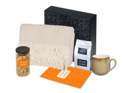 Подарочный набор Re:y. Haven  с пледом, кружкой и чаем