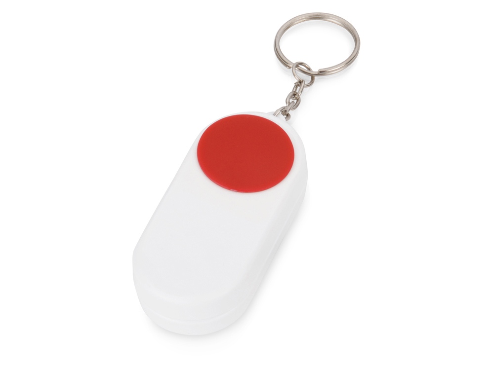 Брелок-футляр для таблеток Pill, белый/красный