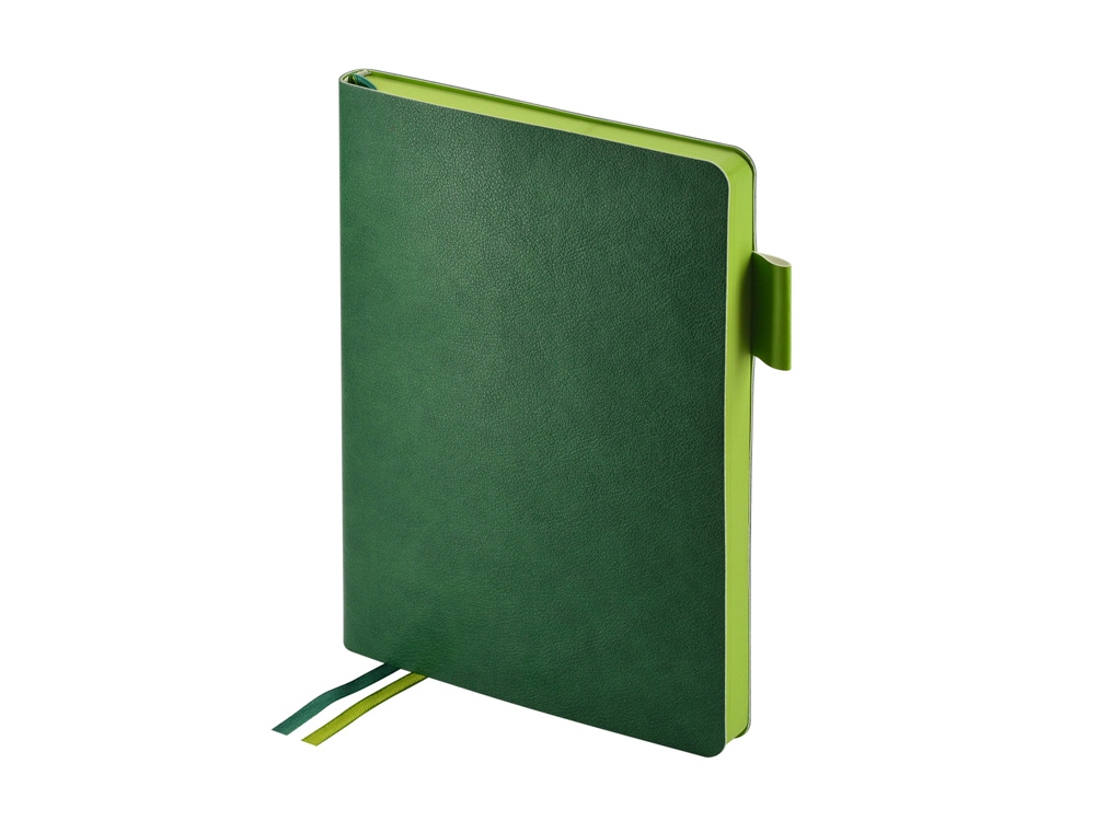Ежедневник А5 датированный Boston 2026, зеленый с салатовым обрезом Ежедневник А5 датированный Boston 2026, зеленый с салатовым обрезом