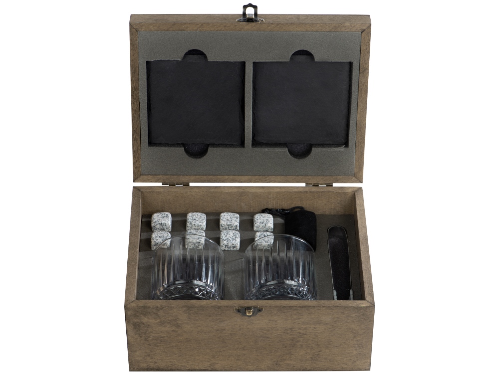 Набор для виски Jack с бокалами в подарочной шкатулке Набор для виски Jack с бокалами в подарочной шкатулке