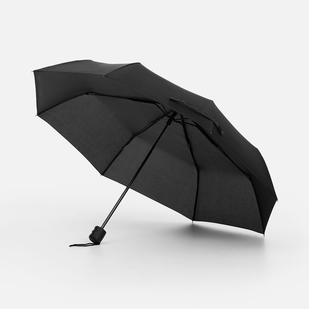 Зонт складной Basic, ver.2, черный Зонт складной Basic, ver.2, черный