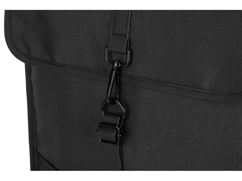 Рюкзак Rony из переработанного пластика, черный Рюкзак Rony из переработанного пластика, черный