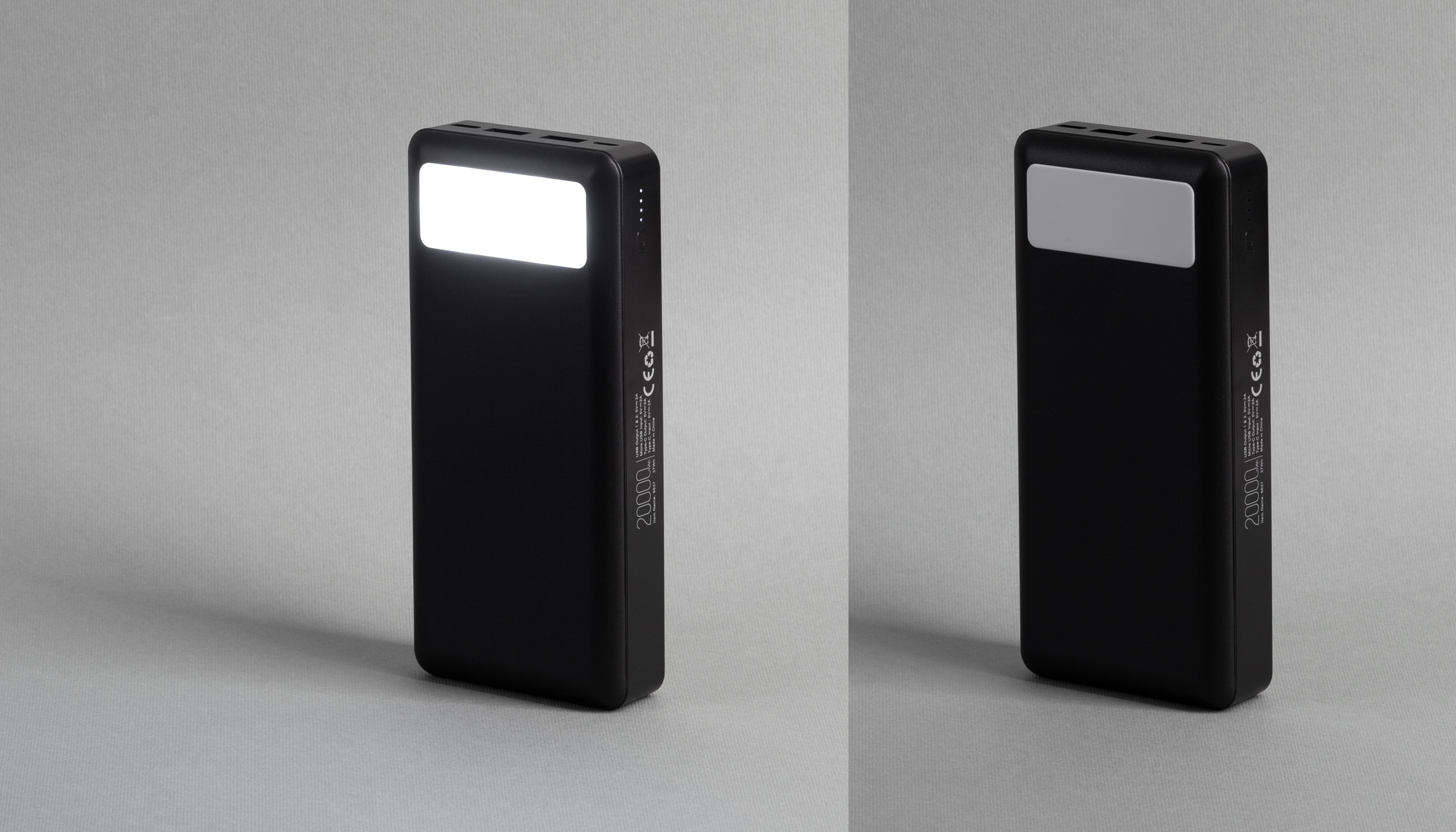 Зарядное устройство "Lumos Max" 20000 mAh с фонариком Зарядное устройство "Lumos Max" 20000 mAh с фонариком