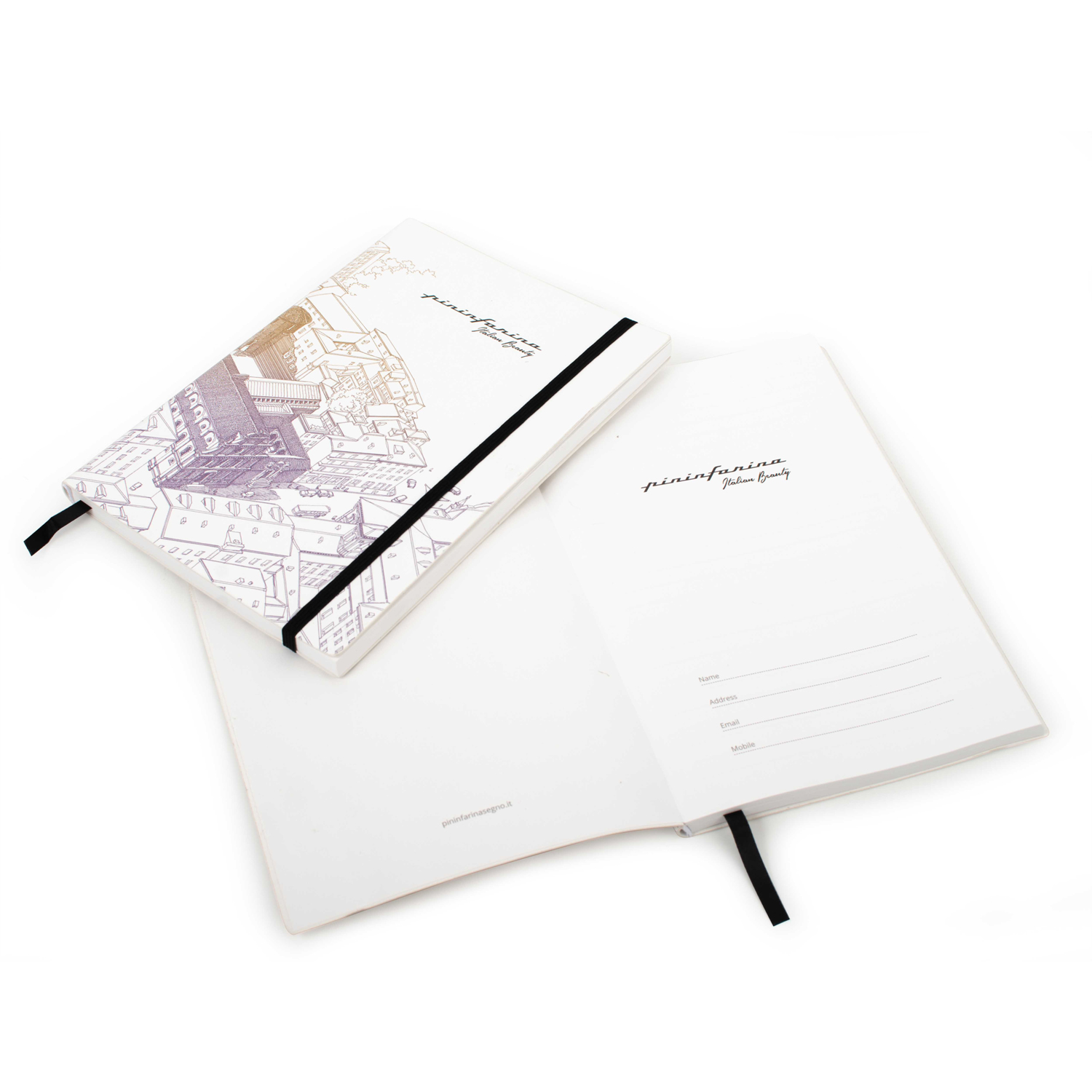 Блокнот линованный Pininfarina ITALIAN BEAUTY ROMA из каменной бумаги, А5