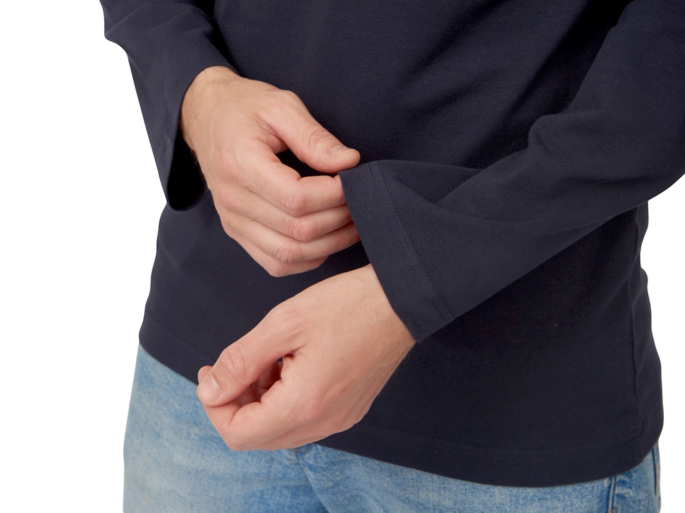 Футболка HD Fit  с длинным рукавом, мужская темно-синий