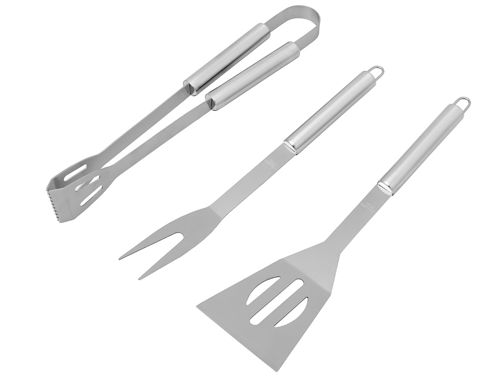 Набор для барбекю в кейсе: лопатка, щипцы, вилка Salvy
