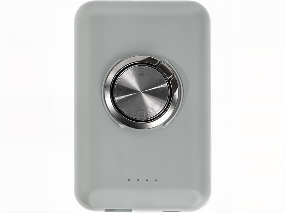 Магнитный беспроводной внешний аккумулятор MagnetIQ, 5000 mah, 10 W, серый Cool gray 7C