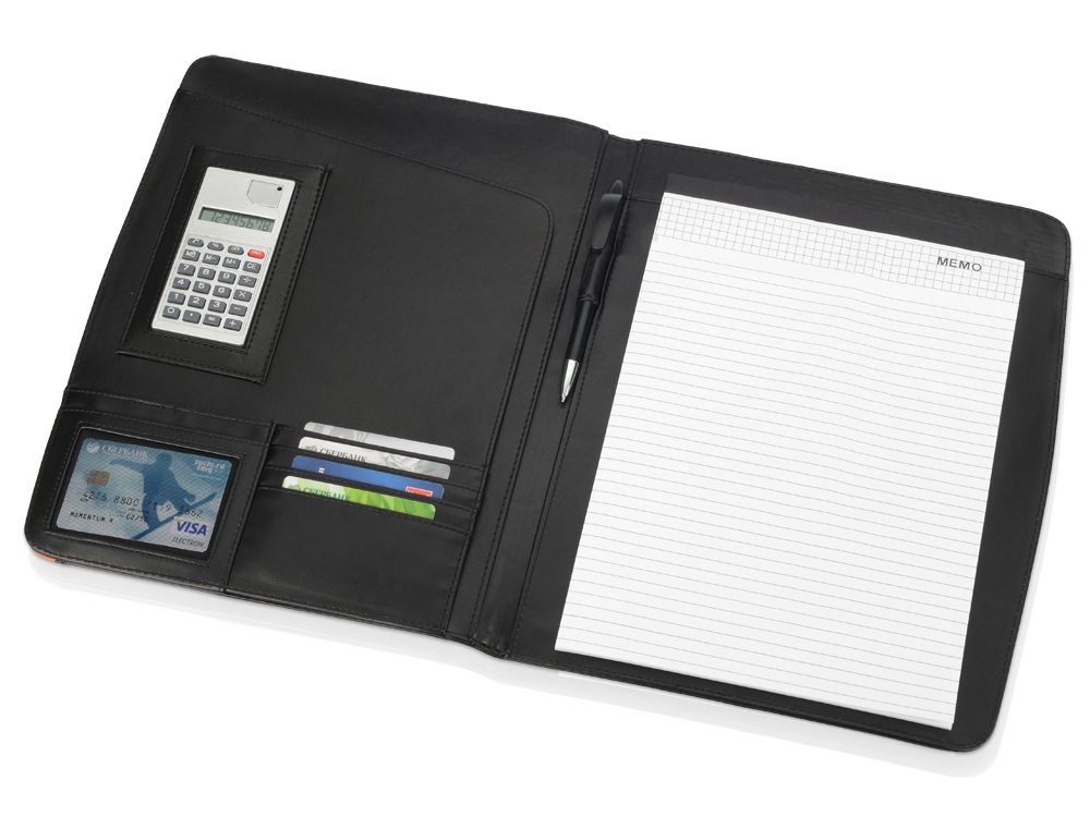 Папка для документов Guidon, черный/оранжевый (Р) Папка для документов Guidon, черный/оранжевый (Р)