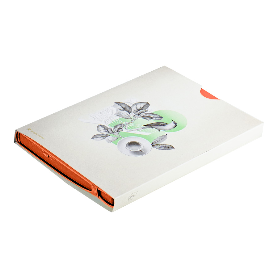 Бизнес-блокнот "RILY", формат А5, оранжевый, блок в точку Бизнес-блокнот "RILY", формат А5, оранжевый, блок в точку