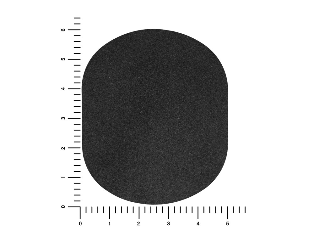 ПАТЧ ОВАЛ nubuk (чёрный) 6,0 х 5,0 см