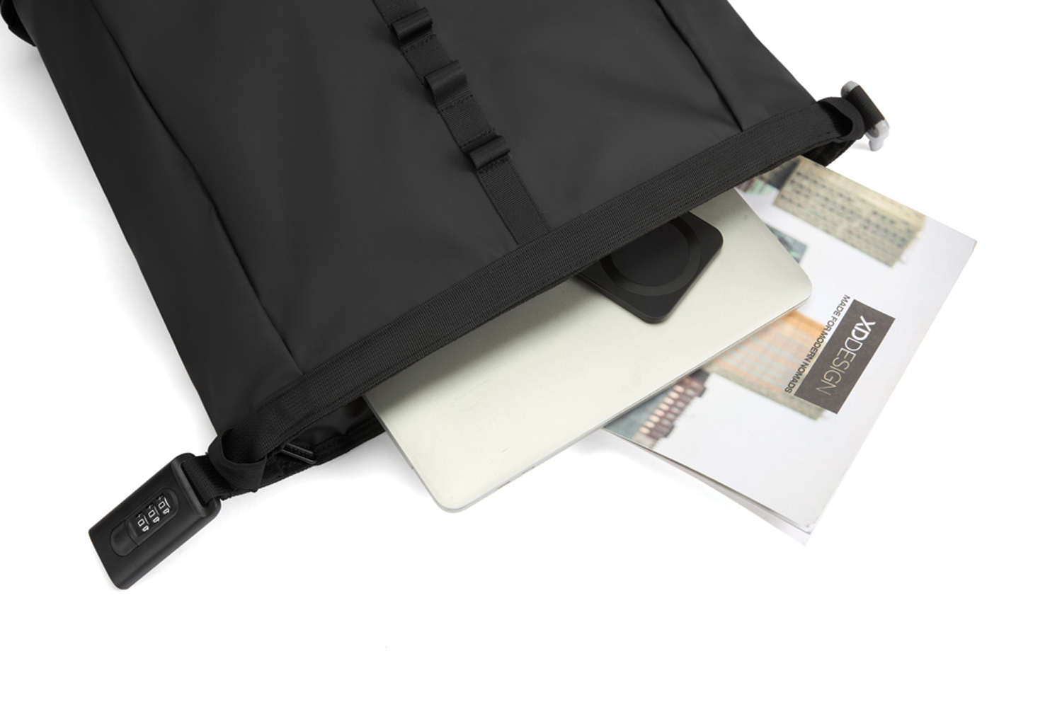 Антикражный рюкзак Urban Roll-top, черный