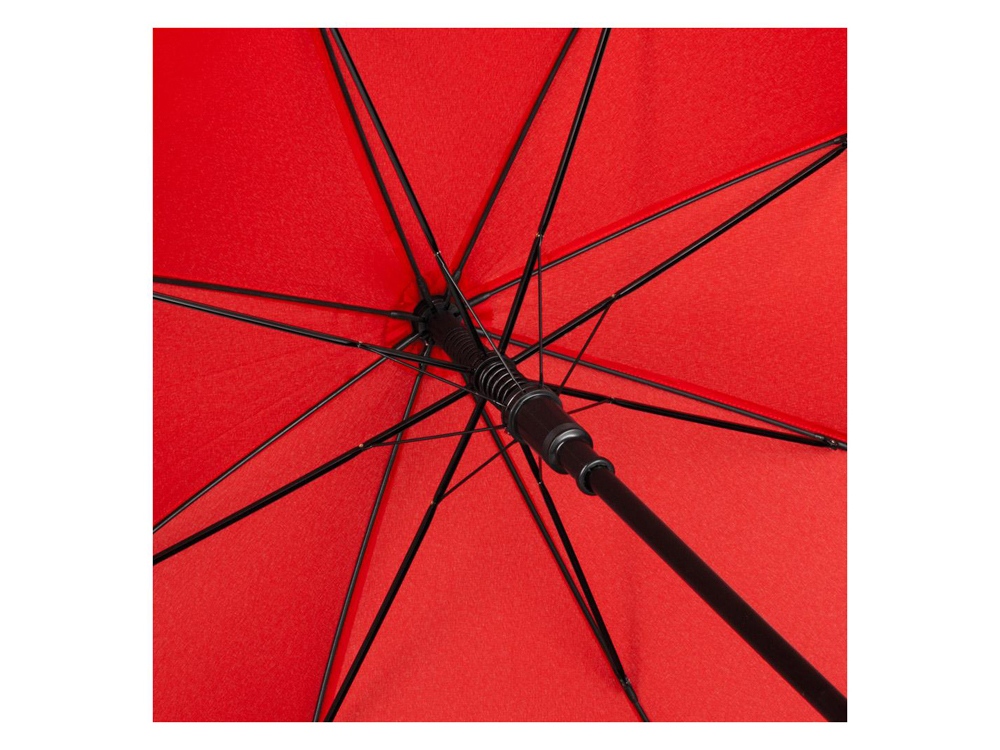 Зонт-трость Safebrella с фонариком и светоотражающими элементами, красный