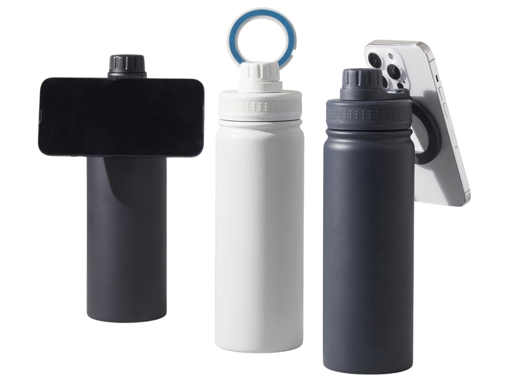 Вакуумная термобутылка с magsafe-держателем INSIDER, 600 мл, синий