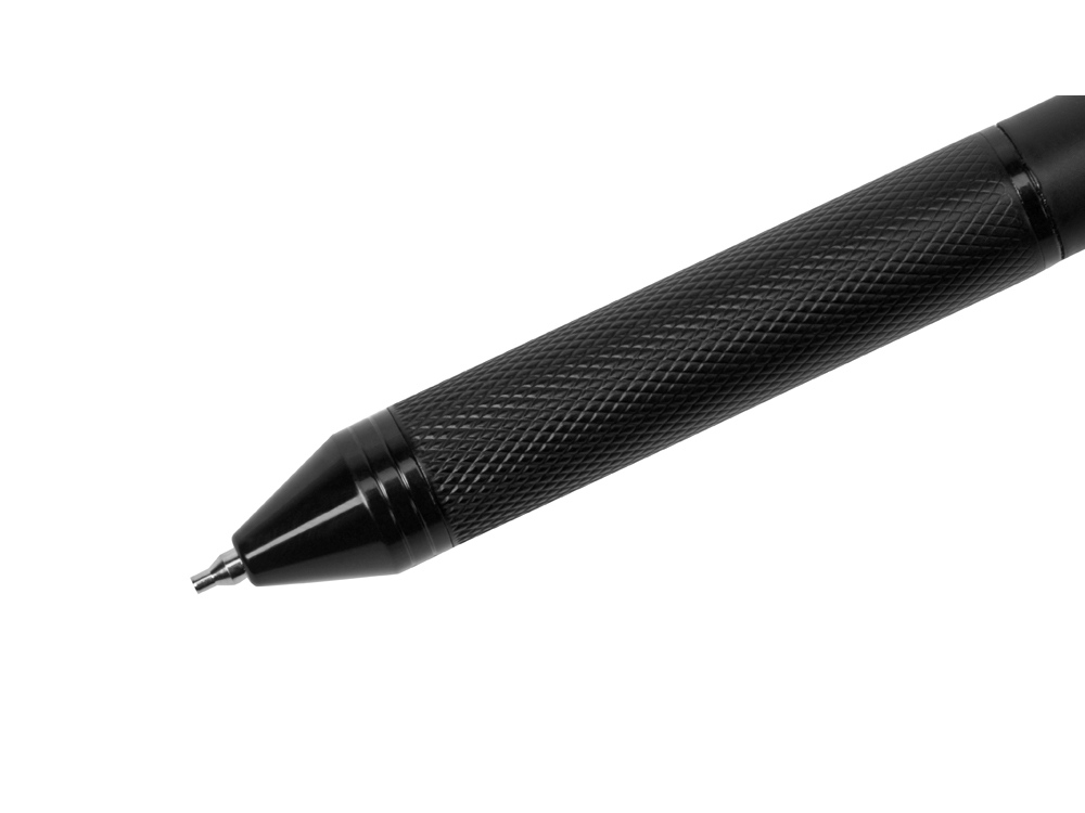 Ручка мультисистемная металлическая System в футляре, 3 цвета (красный, синий, черный) и карандаш
