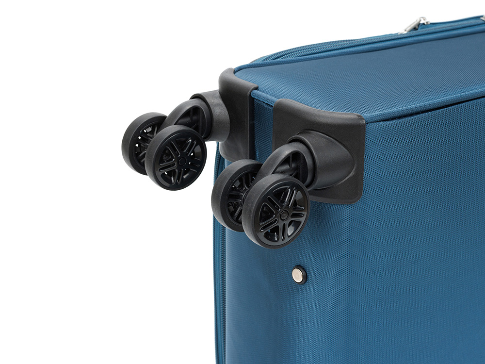 Чемодан TORBER ВИВИ, синий, полиэстер, 39 х 20 х 54 см, 36 л Чемодан TORBER ВИВИ, синий, полиэстер, 39 х 20 х 54 см, 36 л