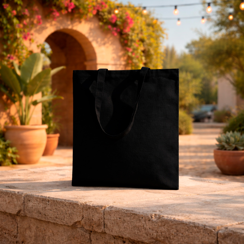 Сумка для покупок IVORY 325 г/м², чёрная Сумка для покупок IVORY 325 г/м², чёрная