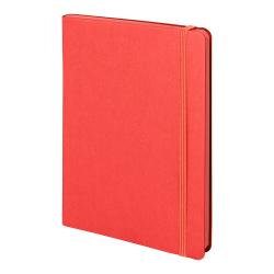 Бизнес-блокнот "RILY", формат А5,  красный, блок в точку