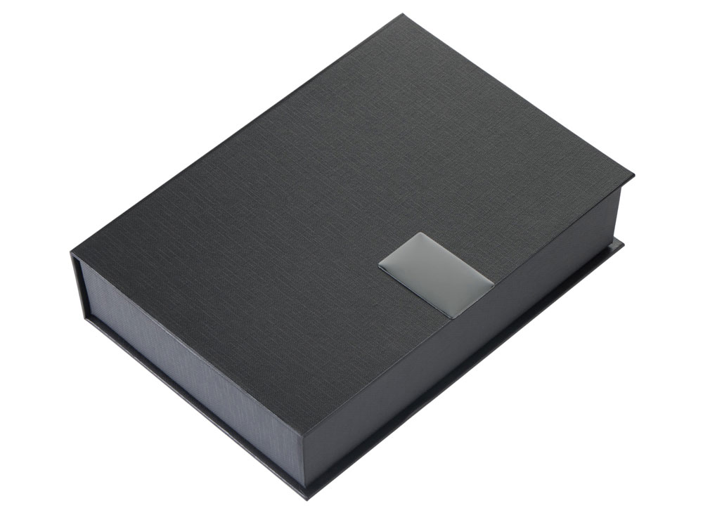 Подарочный набор Goethe с блокнотом А5, 2-мя ручками и картхолдером, черный