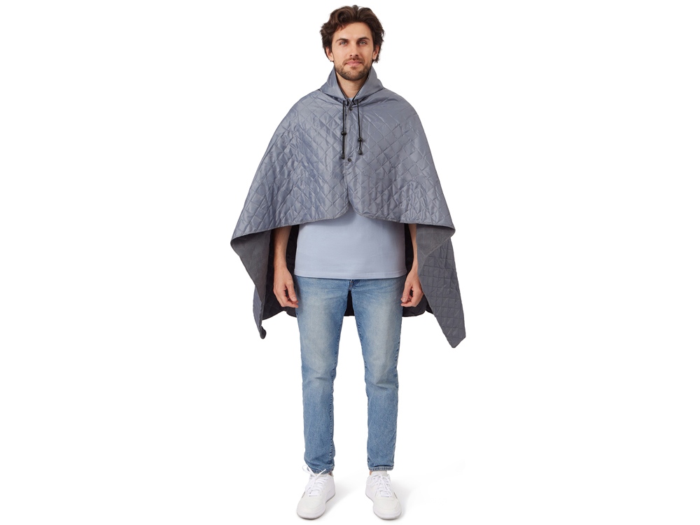 Пончо Cappy с капюшоном на липучке в мешке, серый Пончо Cappy с капюшоном на липучке в мешке, серый