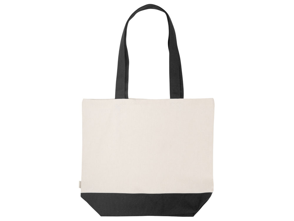 Сумка для шоппинга Cotton из переработанного хлопка 280 г, черный