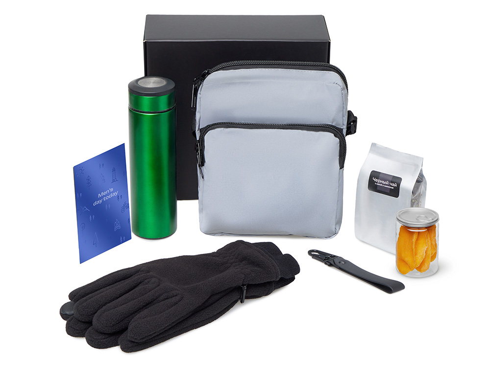 Подарочный набор Re:m. Step с термосом, перчатками и сумкой Подарочный набор Re:m. Step с термосом, перчатками и сумкой