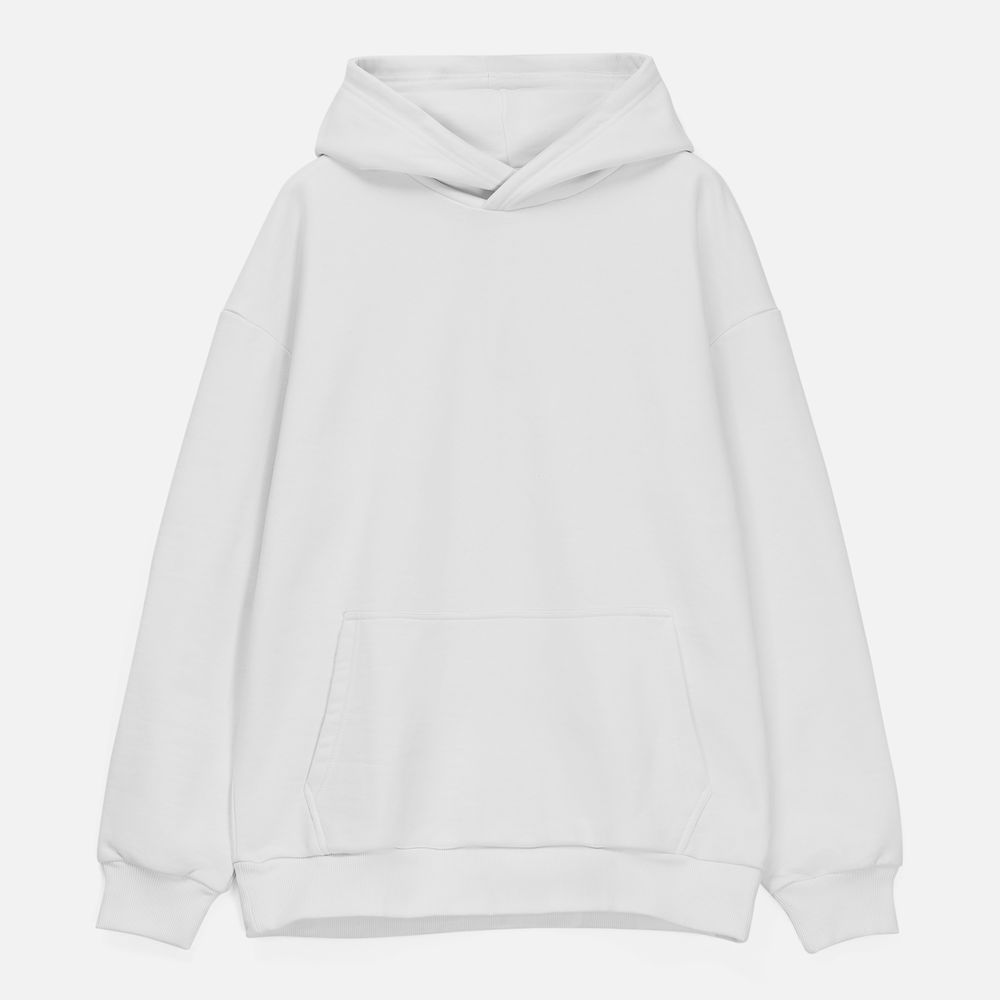 Худи унисекс оверсайз Daylero, белое Худи унисекс оверсайз Daylero, белое