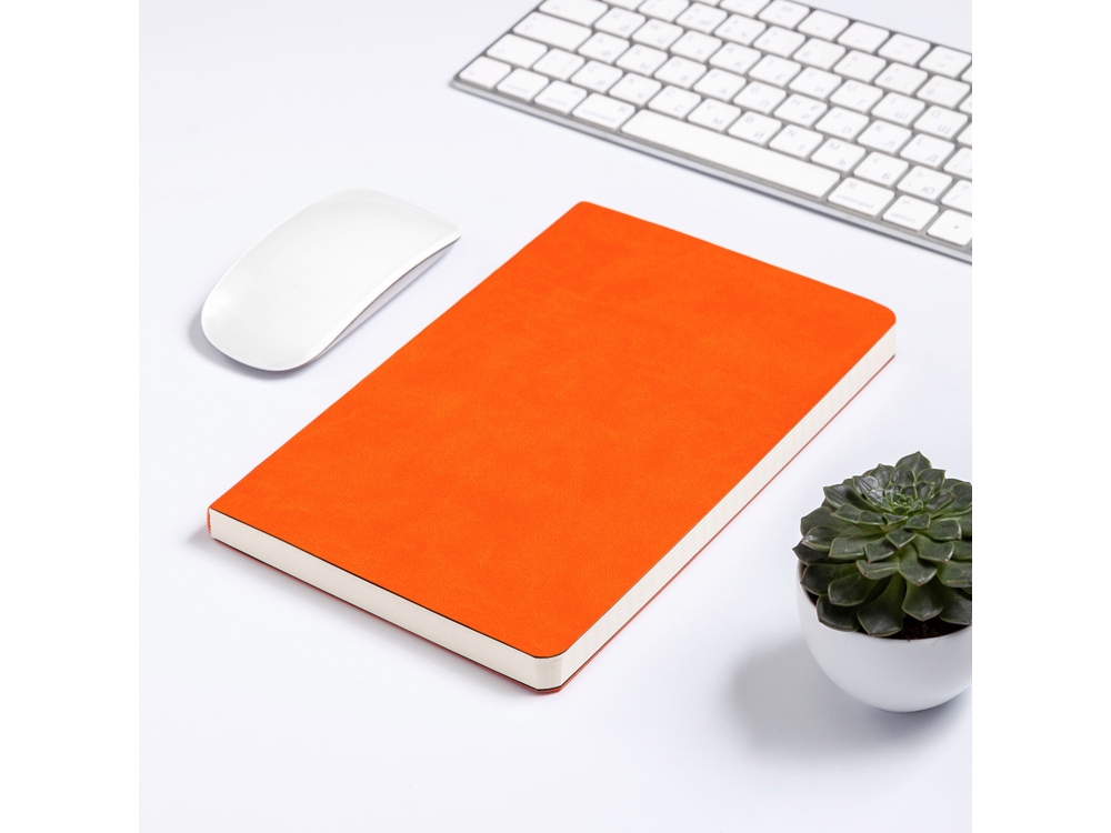 Ежедневник А5 недатированный Megapolis Flex, оранжевый