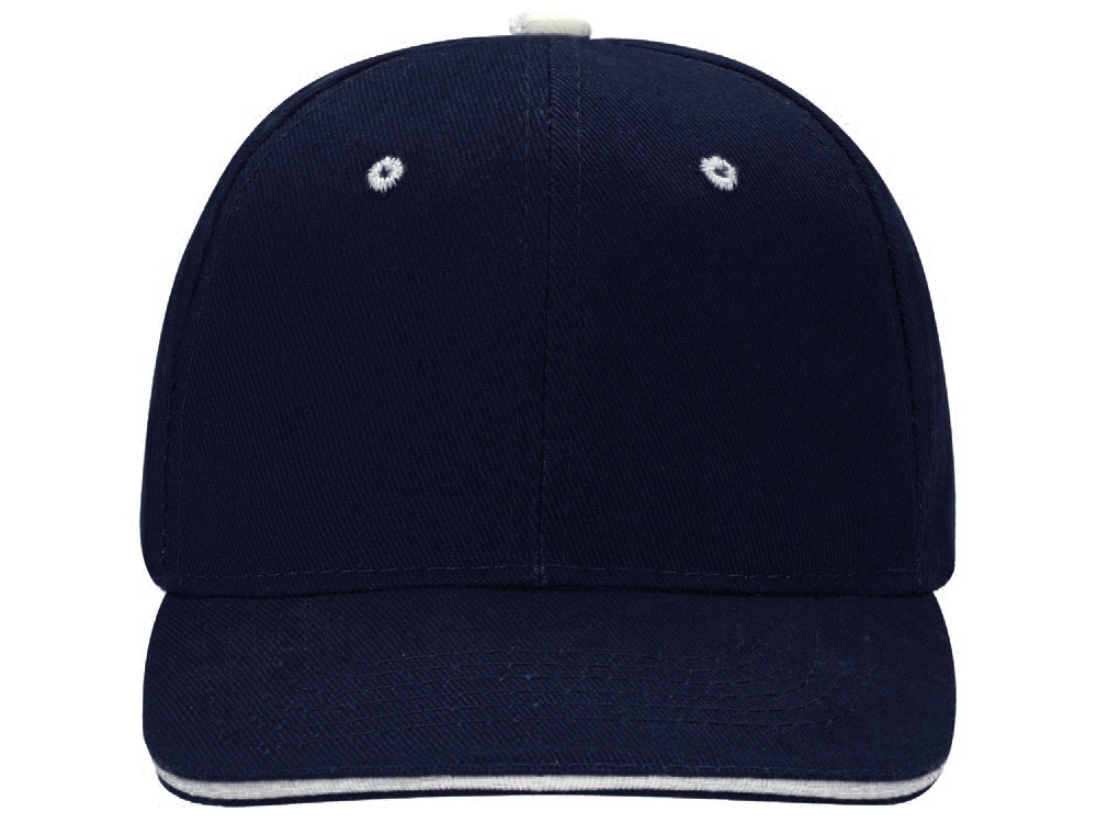 Бейсболка New Castle 6-ти панельная, синий/натуральный