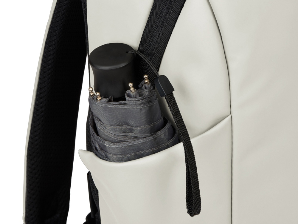 Рюкзак Sofit для ноутбука из экокожи, молочный (Р) Рюкзак Sofit для ноутбука из экокожи, молочный (Р)