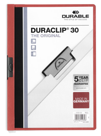 220003 Папка с клипом DURACLIP ORIGINAL 30 красная 220003 Папка с клипом DURACLIP ORIGINAL 30 красная