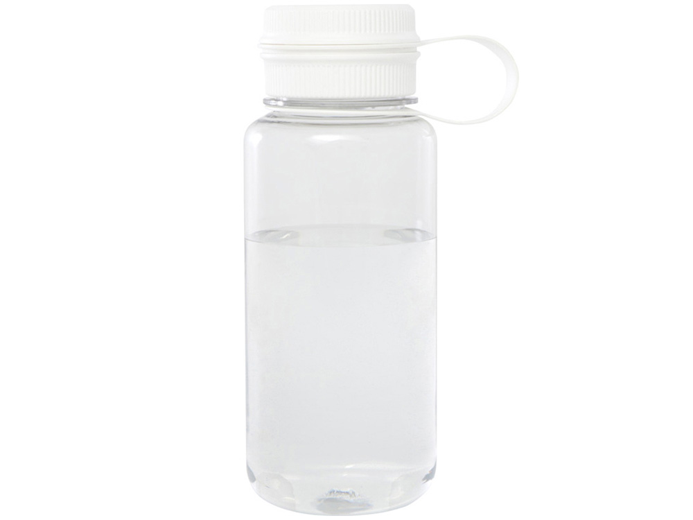 Спортивная бутылка Ryder из переработанного ПЭТ-пластика объемом 900 мл с многофункциональной крышкой, сертифицированная RCS - Белый