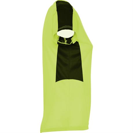 Спортивная футболка SUZUKA женская, ЛАЙМ ЯРКИЙ/ЧЕРНЫЙ 2XL