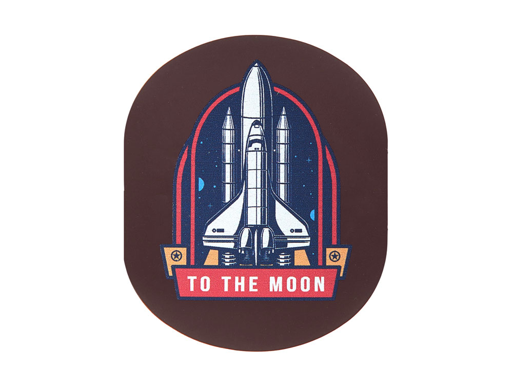 ПАТЧ ОВАЛ soft-touch (коричневый ) 6,0 х 5,0 см