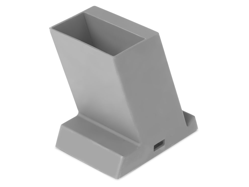 Беспроводная зарядка-подставка с подсветкой Glow box, серый (Р) Беспроводная зарядка-подставка с подсветкой Glow box, серый (Р)