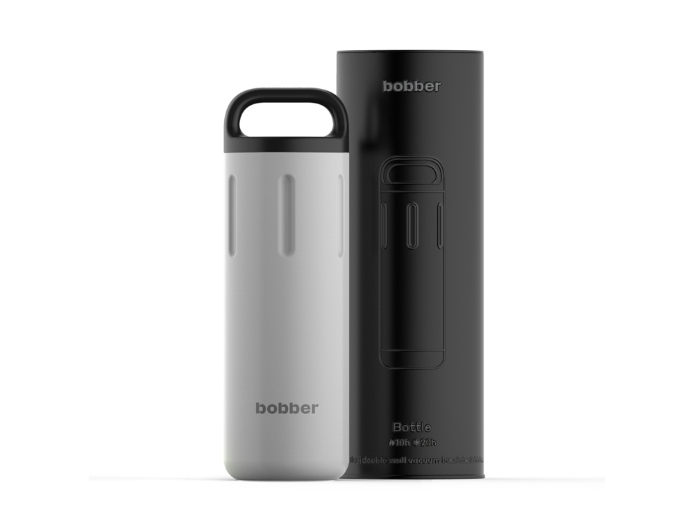 Вакуумный термос с керамическим покрытием бытовой, тм bobber, 770 мл. Артикул Bottle-770 Sand Grey (серый)