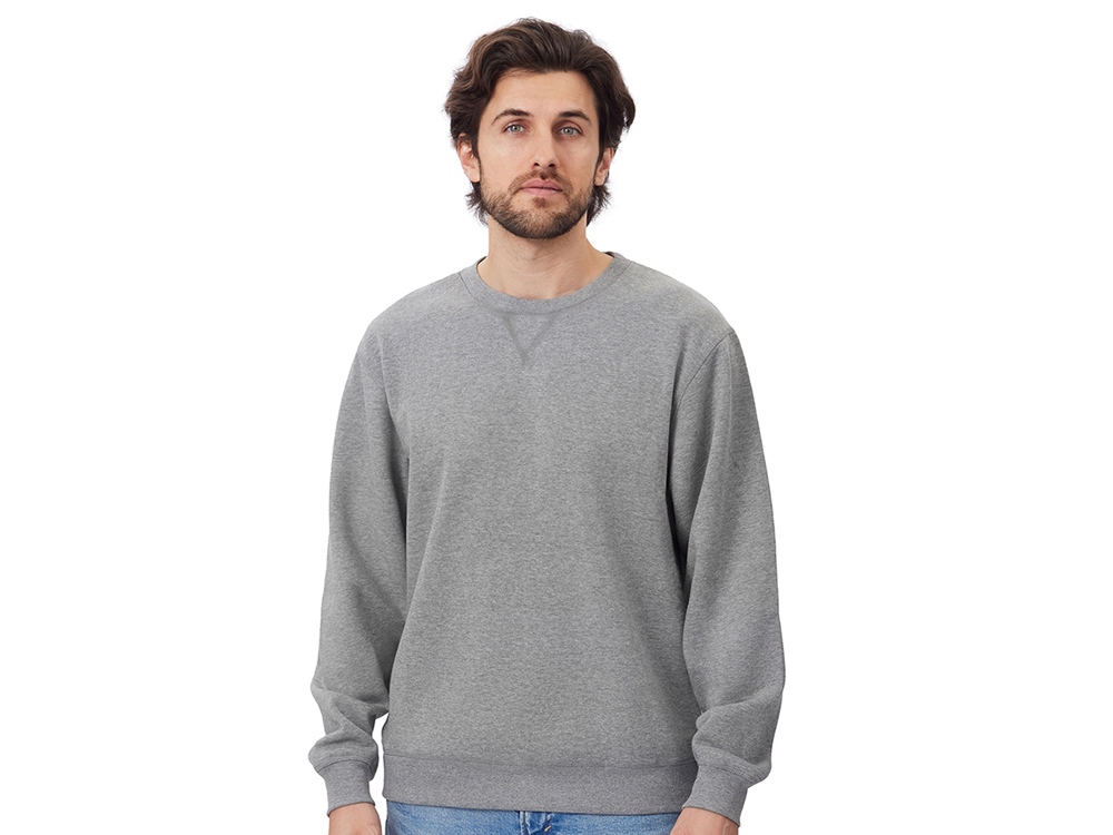 Свитшот Lisbon унисекс, серый меланж
