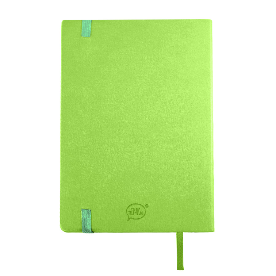 Бизнес-блокнот "RILY", формат А5, зеленое яблоко, блок в точку Бизнес-блокнот "RILY", формат А5, зеленое яблоко, блок в точку