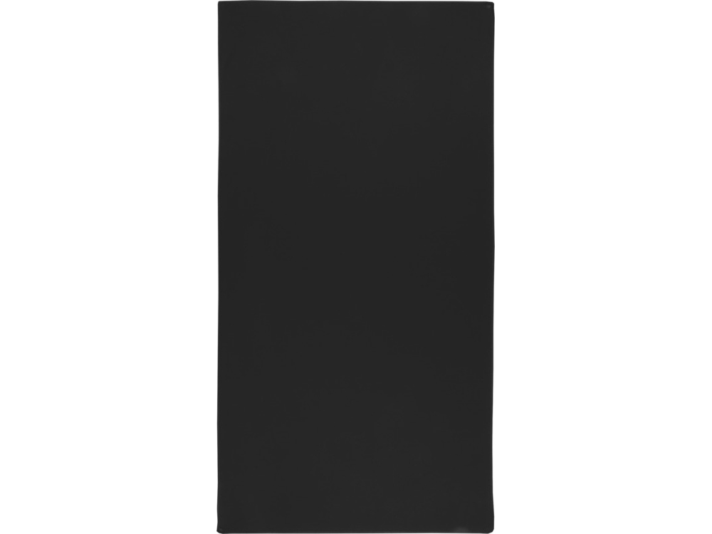 Lucas спортивное полотенце из переработанного полиэстера 50х100 см - сплошной черный