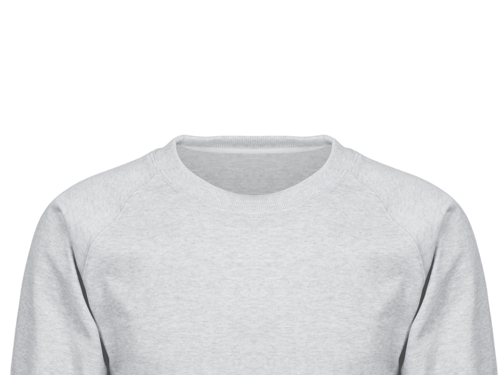 Свитшот оверсайз с рукавом реглан Belgrade, унисекс, серый меланж